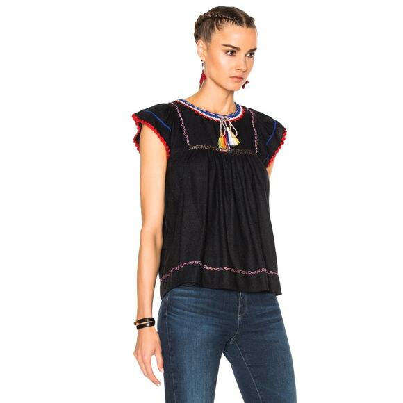 Ulla Johnson Katya Top in Midnight - Picture 3 of 16